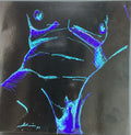 Female Model in Black Light